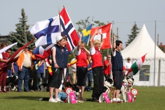 Yksil-MM-mitalistien palkintojenjako.