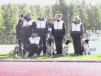 Tending-joukkue; kuva K. Sihvonen.